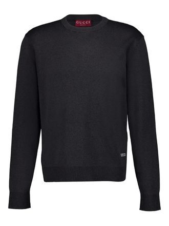 Gucci intarsia-logo sweater - Grey