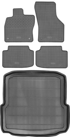 OEM Juego De Alfombrillas De Goma Para Coche Y Alfombrilla Para Maletero Para Skoda Octavia Iii Sed&aacute;n (2013-2020)