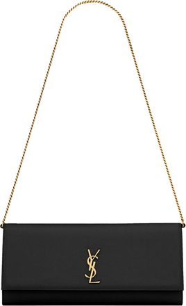 Saint Laurent Womens Shoulder Bag Kate Black Calf Leather