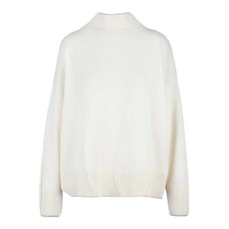 Eleventy Cashmere Knitwear, female, White, Size: XL Pullover