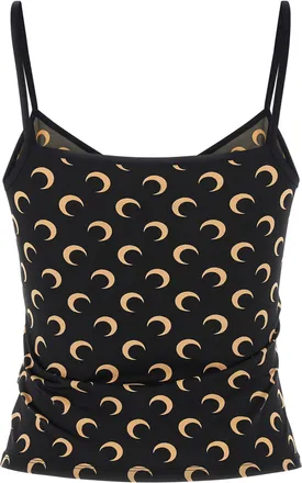 Marine Serre All Over Moon Print Tank Top - Black