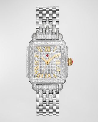 Michele Special Edition Deco Madison Mid Diamond Ultimate Pave Watch