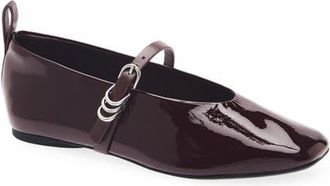 Rag & Bone Spire Mary Jane Flat in Merlot at Nordstrom, Size 37