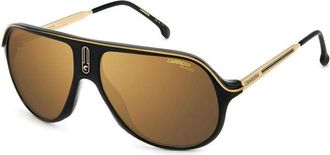 Carrera SAFARI65/N 02M2 YL Black/Gold/Brown with Gold Mirror Polarized
