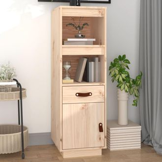 vidaXL Aparador Alto Madera Maciza De Pino 34x40x108,5 Cm Vidaxl