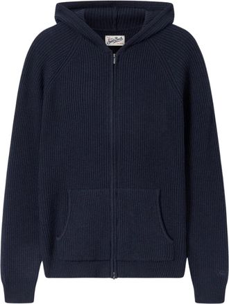 MC2 Saint Barth Malcolm Full-Zip Ribbed Knit - Sweatshirts & Hoodies - Hombre - Azul - 2XL