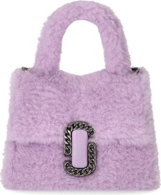 Marc Jacobs Teddy St. Marc Mini Lavendel Tas - Dames - Handtassen - Paars - ONE Size - Leer - Tassen
