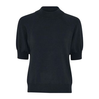 Bruuns Bazaar Ronde hals gebreid - Dames - Ronde hals truien - Blauw - XL - Nylon - Truien & Vesten
