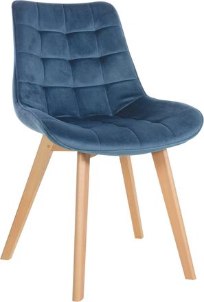 Clp Silla De Comedor Brook En Terciopelo Azul