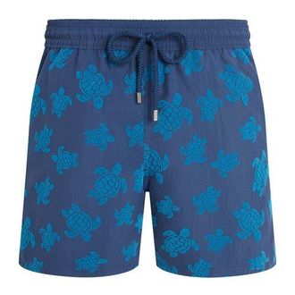 Vilebrequin Men Swim Shorts Flocked Ronde des Tortues in Evening at Nordstrom, Size Xx-Large