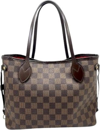 Louis Vuitton Pre-owned Damier Canvas Tote Bag - Dames - Vintage Shopper - Bruin - ONE Size - Vintage