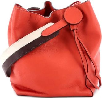 Herm&egrave;s Licol Bag Evercolor 17 bucket bag - Oranje