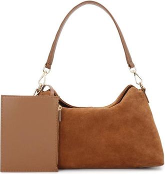 Kazar Soft Form Schoudertas - Dames - Schoudertassen - Bruin - ONE Size - Su&egrave;de - Tassen