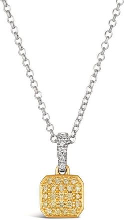 Le Vian Ladies Yellow Diamond Pendant Necklace set in 14K Two Tone Gold BAEQ 12