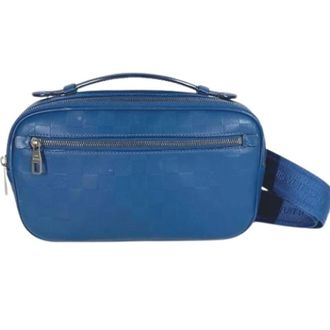 Louis Vuitton Vintage, unisex, Blauw, ONE Size, Pre-owned Cross Body Bag