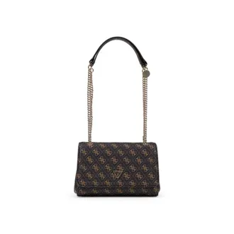 Guess Shoulder Bags, female, Brown, Size: ONE SIZE Print Handbag