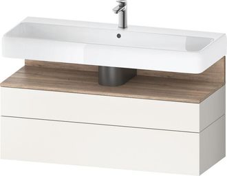 Duravit Duravit - Qatego Mueble Bajo Lavabo, 1 Extra&iacute;ble Y 1 Caj&oacute;n