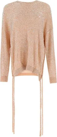 Stella McCartney Peach Nylon Oversize Sweater