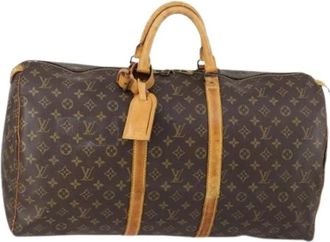 Louis Vuitton Pre-owned Canvas Weekendtas - Dames - Vintage Weekendtas - Bruin - ONE Size - Vintage