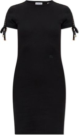 Burberry Tatiana Dress - Dames - Korte kleedjes - Zwart - M - Leer - Kleedjes
