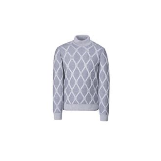 Moorer Turtlenecks, male, Gray, Size: 2XL Gordon-Wht