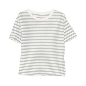 Majestic Filatures Tops, Dames, Grijs, M, Katoen, Soft Touch Short Sleeve Crewneck T-Shirt