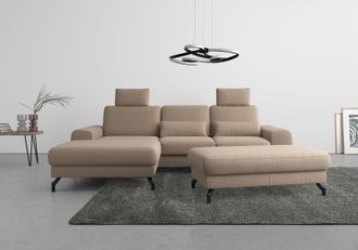 Sit&more Ecksofa »Cinturo L-Form« inklusive Sitztiefenverstellung und Federkern, Sitzhöhe 45 cm