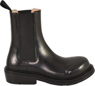 Bottega Veneta Brandweerman Enkellaarzen - Dames - Chelseaboots - Zwart - 38 EU - Leer - Schoenen