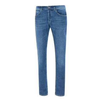 Dondup Straight Jeans, male, Blue, Size: W31 George Jeans
