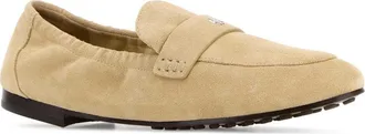 Tory Burch Womens Sand Suede Ballet Loafers Praline Mocassini