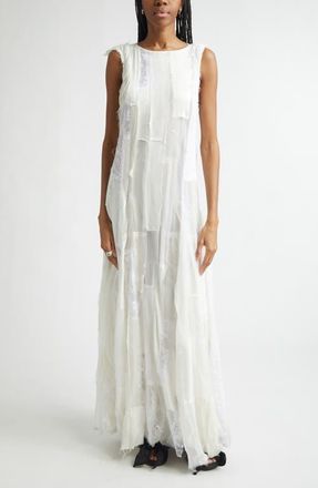 Collina Strada Primrose Patchwork Maxi Dress in White at Nordstrom, Size Medium