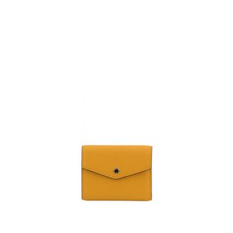 Pourchet Accessoires, Dames, Geel, ONE Size, Leer, Medium Portemonnee