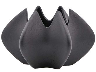 Schubiger M&ouml;bel Vase Keramik Schwarz H: 23 cm