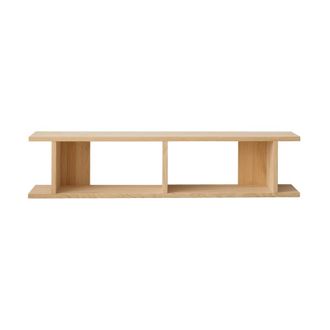 Naan Furniture Mueble TV de pino macizo barnizado 2x1