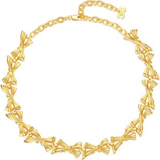 Classicharms Butterfly Statement Necklace in Gold at Nordstrom
