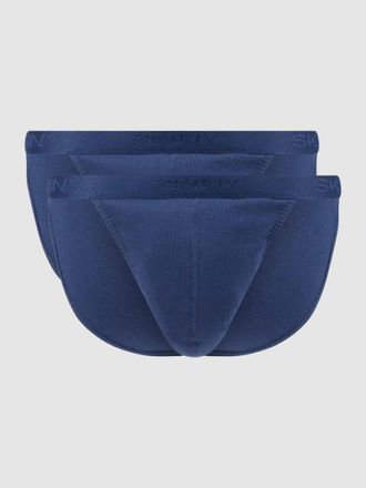 Skiny Skiny Tangaslip im 2er-Pack in Marine, Größe XXL