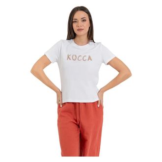 Kocca T-Shirts, female, White, Size: XS Relaxed Crew Neck T-Shirt