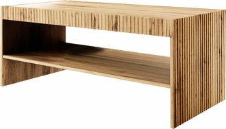 Mirjan24 Mobilier1 - Mesa De Centro Remeta 101, Roble Wotan, 51x57x120cm, Di&aacute;metro: 0, Aglomerado Laminado, Angular