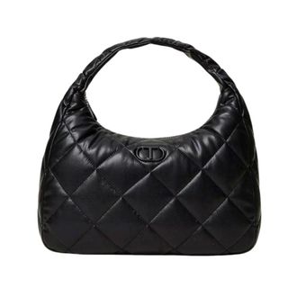 Twinset Bolso Hobo Grande en suave efecto piel de cordero - Bags - Mujer - Negro - ONE SIZE