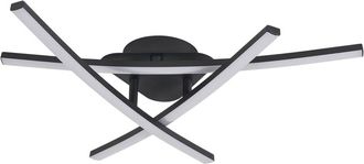Reality Plafoniera Moderna Nera Oren Reality Led 18w 50cm