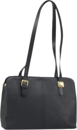 Burberry Pre-owned Shoulder Bags, female, Black, Size: ONE SIZE Pre-owned Vintage Shoulder Bag