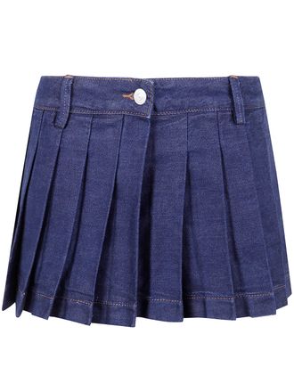 7 For All Mankind Pleated Mini Skirt