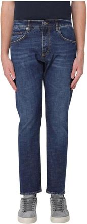 Fay Heren, Jeans, Blauw, Maat: W30 Katoen