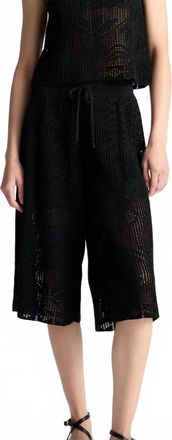 A.L.C. Colby Crochet Knit Short In Black