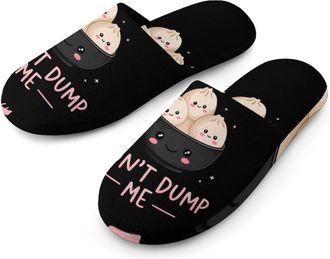 Generic Dont Dump Me Dumpling Mens House Slippers Slip Indoor Slipper On Shoes Warm Outdoor