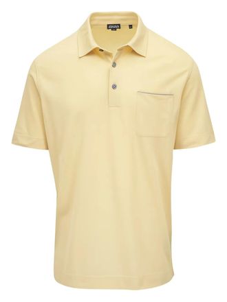 Ermenegildo Zegna pocket short-sleeve polo shirt - Yellow