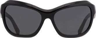 Prada Dark Grey Butterfly Ladies Sunglasses PR A27S 16K5S0 62