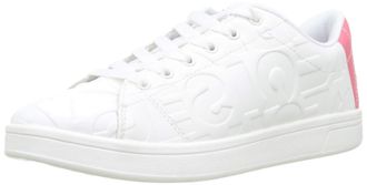 Desigual Womens Tenis Patch Low-Top Sneakers, White (White 1000), 6 UK