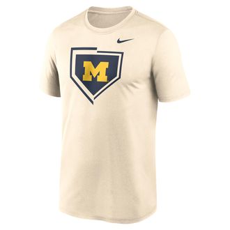 Nike Michigan Primetime Baseball Icon Legend Nike Mens Dri-FIT College T-Shirt in Brown | NKGK15AMWN-XVX
