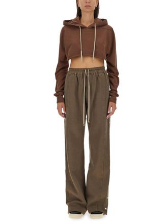 Rick Owens Brown Solid Hood Sweatshirt